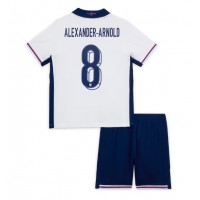 Anglicko Alexander-Arnold #8 Domáci Detský futbalový dres ME 2024 Krátky Rukáv (+ trenírky)